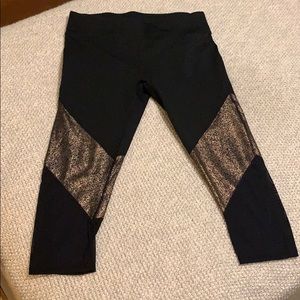 Rose Gold Sparkle - Salar Mesh PowerHold Capri